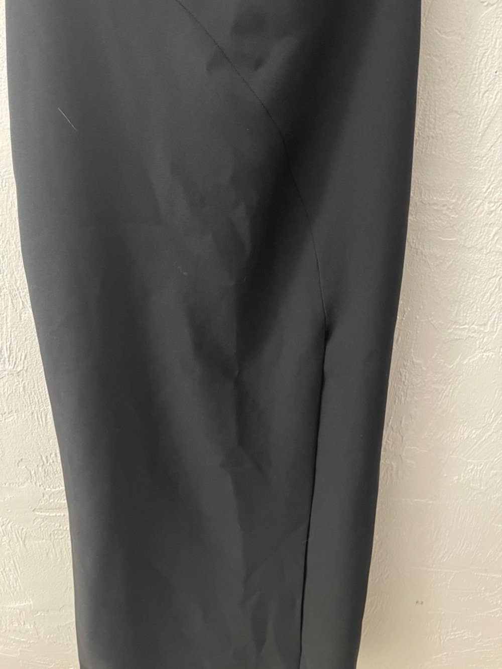 BCBGMaxAzria Black One-Shoulder Evening Dress, Size 2. - Picture 7 of 11